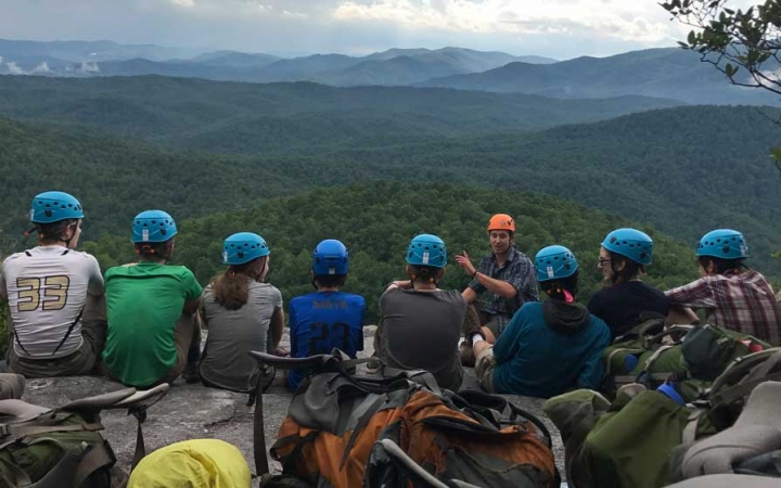 lgbtq students bond on rock climbing course